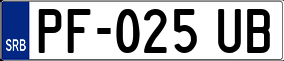 Trailer License Plate